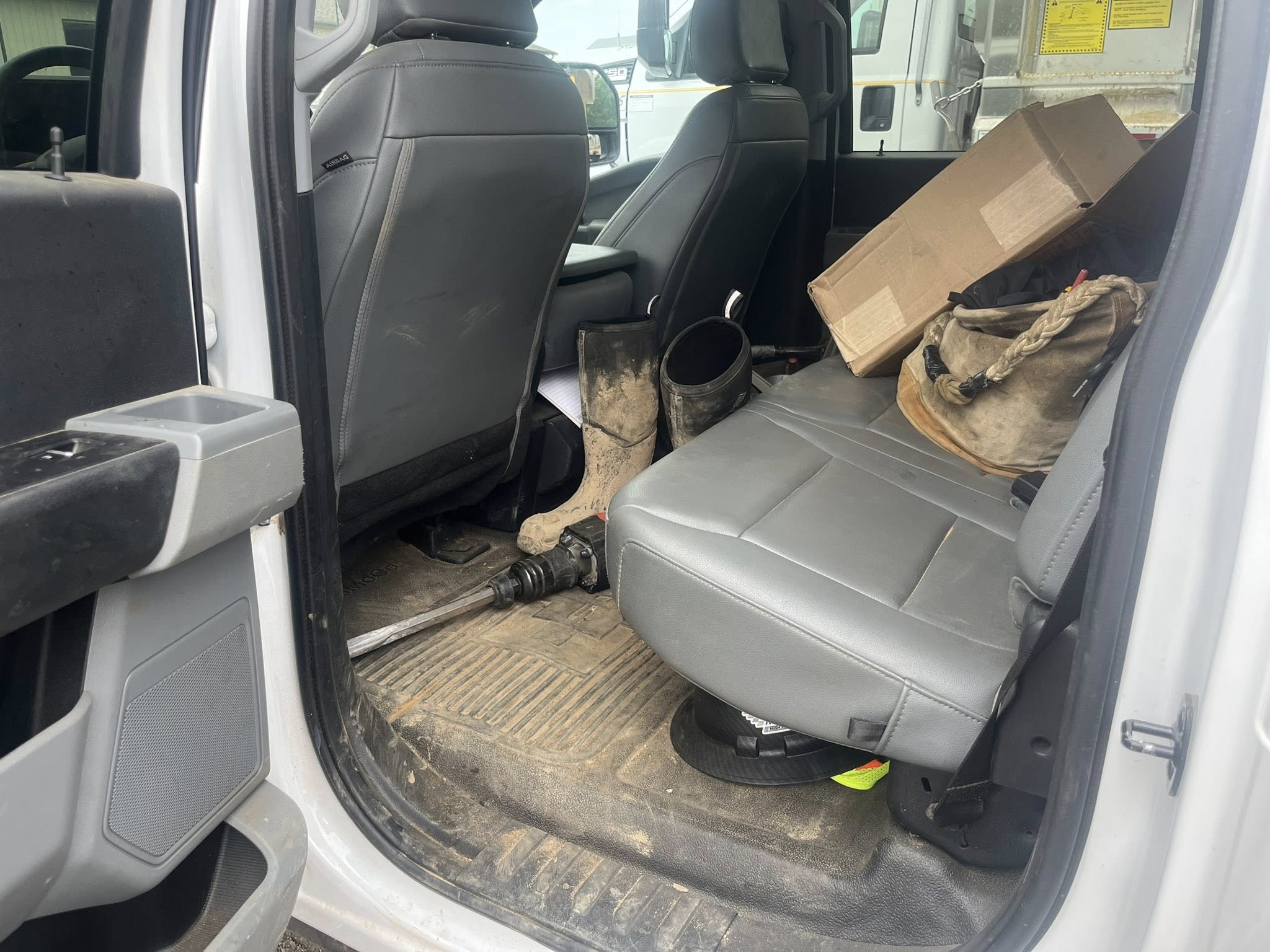 2024 Ford F350 - Rear driver side before detailing